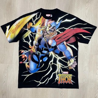 SO.BEST เสื้อยืด Marvel Thor Thunder OVP สกรีนหน้า-หลัง ลิขสิทธิ์แท้ มาร์เวล