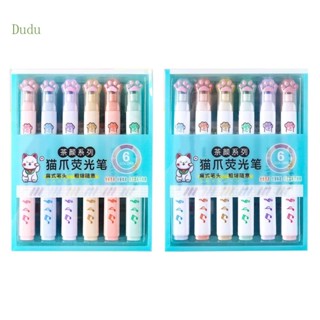 Dudu Mild Journaling ปากกาไฮไลท์พาสเทล สีพาสเทล