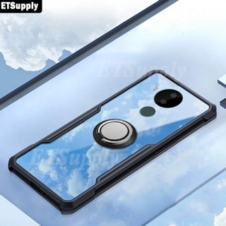 เคสโทรศัพท์มือถือแบบนิ่ม ใส กันกระแทก พร้อมแหวนขาตั้ง สําหรับ Nokia C30 Nokia C30