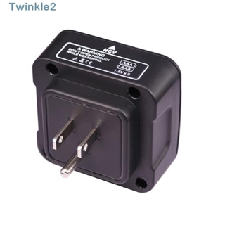 Twinkle เครื่องทดสอบเต้าเสียบ พร้อมหน้าจอ LCD AC 120V ซ็อกเก็ตทองแดง เครื่องตรวจจับเฟส แบบพกพา พลาสติก สีดํา เครื่องทดสอบเต้ารับ พร้อมเครื่องทดสอบแรงดันไฟฟ้า ช่างไฟฟ้า