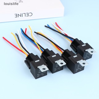 Leth รีเลย์รถยนต์ 4/5 Pin 40A DC 12V/24V กันน้ํา สําหรับเครื่องปรับอากาศ 1 ชิ้น