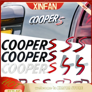 Xinfancar สติกเกอร์ตราสัญลักษณ์โลหะ 3D อุปกรณ์เสริม สําหรับ Mini Cooper S R55 R56 R57 R58 R60 R61 F55 F56 F60