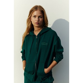 H&amp;M  Woman Embroidered zip-through hoodie 1206293_1