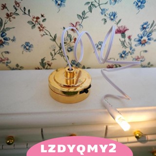 [Lzdyqmy2] โมเดลบ้านตุ๊กตาโบราณ สเกล 1:12 มีไฟ LED ขนาดเล็ก