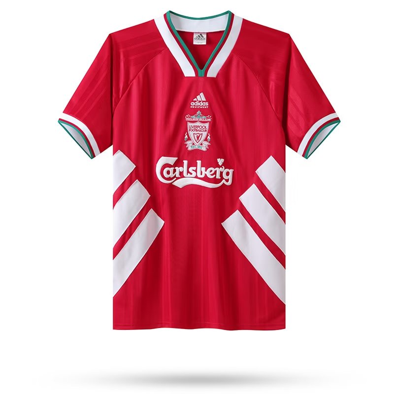 เสื้อกีฬาแขนสั้น ลายทีมชาติฟุตบอล Liverpool 1993-1995 ชุดเหย้า
