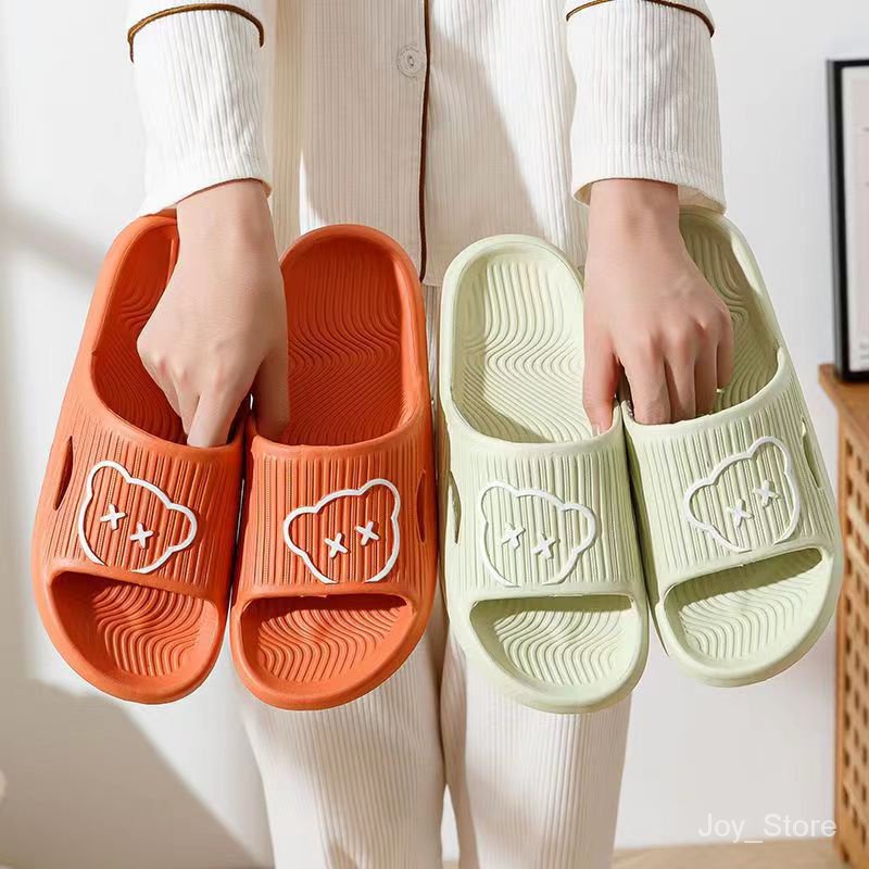 รองเท้าแตะ Eva กันลื่น ลายหมีน้อย เหมาะกับใส่ในบ้าน ห้องน้ํา 2023 sl1517