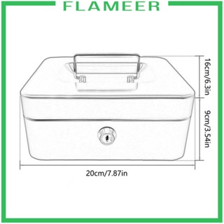 [Flameer] กล่องเก็บเงินสด พร้อมกุญแจล็อค ประหยัดเงิน สําหรับเด็กผู้ชาย และผู้หญิง