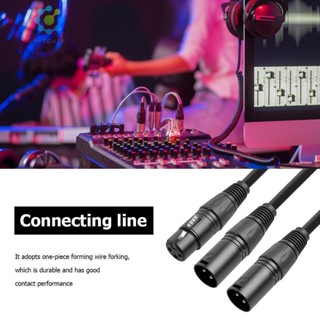 แจ็ค 50 ซม. 3 ขา สําหรับ Canon XLR ตัวเมีย เป็น XLR คู่ ตัวผู้ Y แยกสายเคเบิลอะแดปเตอร์ ✨ [Hidduck.th]