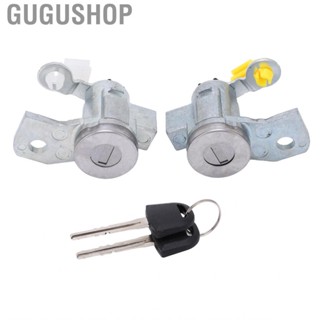 Gugushop Front Door Lock Cylinder Kit Strong Strength Car Set for Vehicle