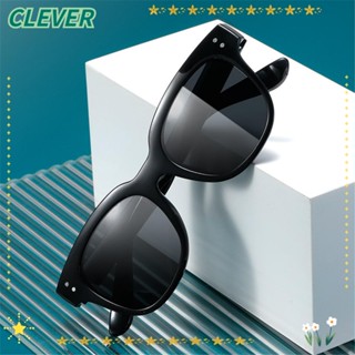 Clever แว่นกันแดด ทรงสี่เหลี่ยม สไตล์เกาหลี UV400 สําหรับผู้หญิง