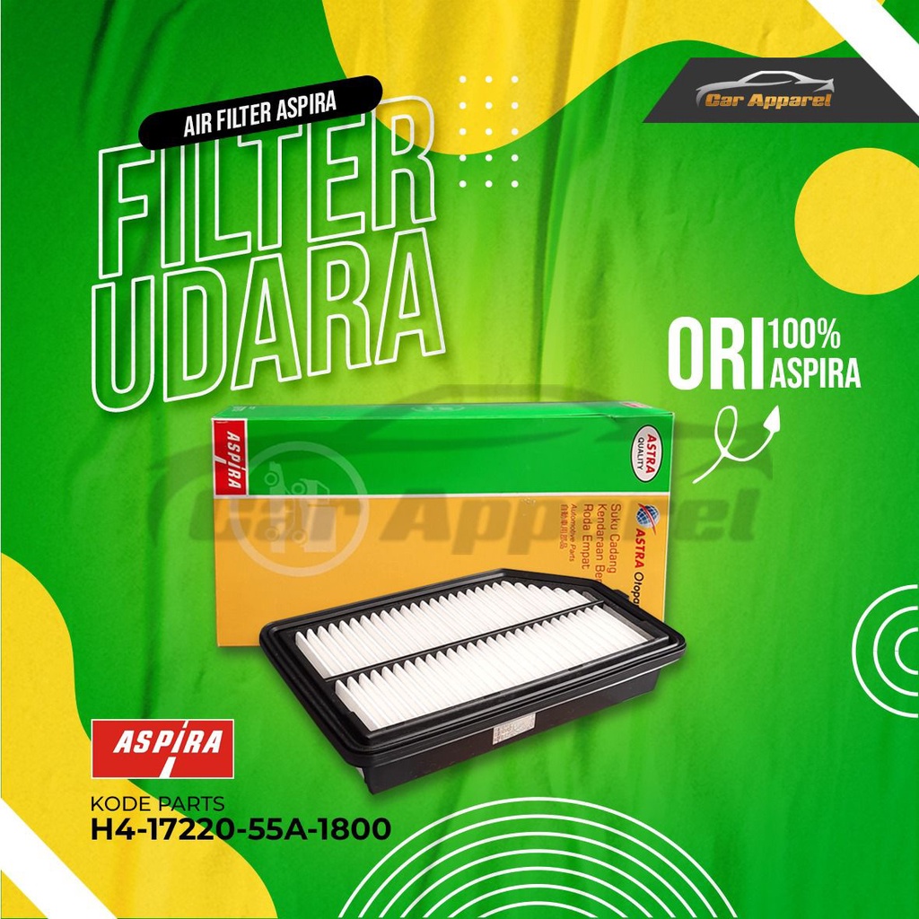 กรองอากาศ Aspira Jazz GK5 2014-2019 17220-55A กรองอากาศ