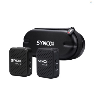 {Fsth} Synco G1A1 Pro ระบบไมโครโฟนไร้สาย พร้อมตัวรับสัญญาณ 1 ชิ้น และไมโครโฟน 1 ชิ้น ระยะส่งสัญญาณ 200 เมตร แบตเตอรี่ในตัว พร้อมเคสชาร์จ แบบเปลี่ยน สําหรับโทรศัพท์ Android คอมพิวเตอร์