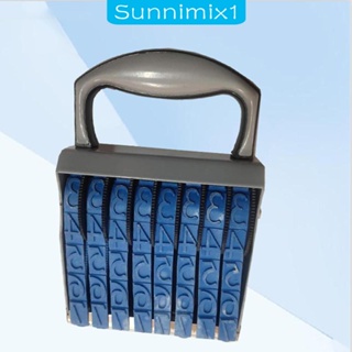 [Sunnimix1] ลูกกลิ้งตรายางตัวเลข 8 หลัก สําหรับแพลนเนอร์ วันที่ สํานักงาน เอกสาร