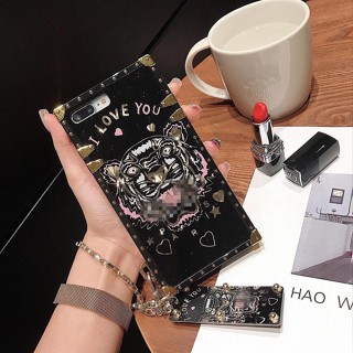 For OPPO A17 A17K A58 A98 A78 A57 A77 A76 A96 Realme C53 C31 C35 C30 C33 C55 8i 9 9i 10 Reno 7 7Z 8Z 8 8T Pro Fashion Tiger Square Phone Case