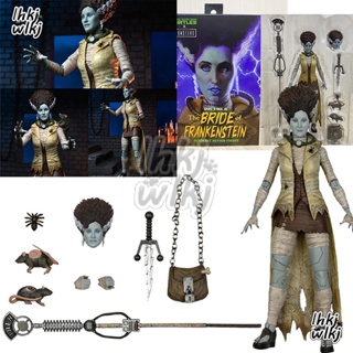 โมเดลฟิกเกอร์ The Bride of Frankenstein Turtles×Monsters NECA Cyberwoman Teknolust เปลี่ยนหน้าได้ สําหรับของขวัญฮาโลวีน