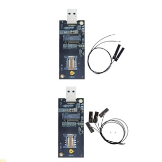 Xin โมดูลการ์ดอะแดปเตอร์ DW5816E EM7455 L860-GLM2 USB WWAn LTE พร้อมเสาอากาศซิมสล็อต