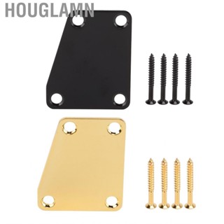 Houglamn Electric Guitar Neckplate Trapezoidal Metal Neck  With Screw For Replace US