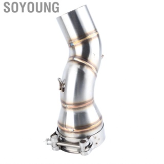 Soyoung Exhaust Mid  Motorcycle Link Tube Heat Resistant Origin Size for Modification