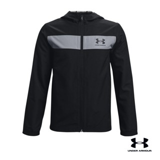 Under Armour UA Boys UA Sportstyle Windbreaker อันเดอร์ อาร์เมอร์ เสื้อ เทรนนิ่ง สำหรับเด็กผู้ชาย