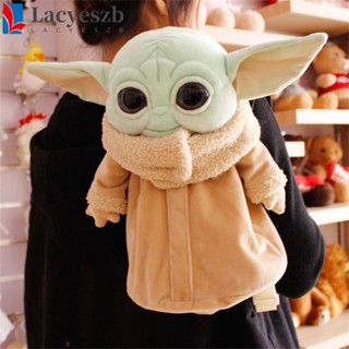 Lacyeszb Yoda กระเป๋าเป้ สะพายหลัง กระเป๋านักเรียน ขนฟู สําหรับเด็กอนุบาล