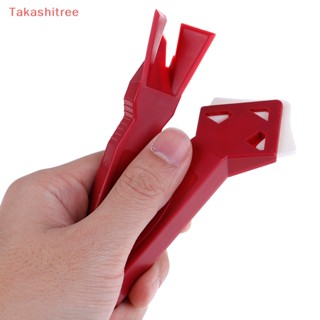 (Takashitree) ชุดเครื่องมือขูดกาวยาแนว ซิลิโคน สีแดง 2 ชิ้น