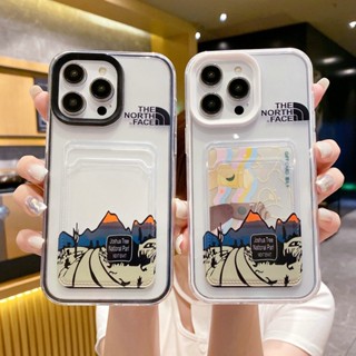 ✨【THE North】for เคสไอโฟน12 เคสไอโฟน11 เคส iphone 14 pro max เคสไอโฟน7พลัส เคสi11 เคส iPhone ที่ใส่การ์ดที่เก็บการ์ด TPU เคสนิ่ม เคสใสถุงลม เคส ที่ใส่บัตรกันกระแทก กล้อง สำหรับ iPhone 13 Pro Max 12 Pro Max 15 Pro Max xr 6 7Plus SE 2020