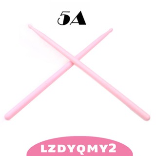 [Lzdyqmy2] ไม้ตีกลองไนล่อน 5A สีชมพู 1 คู่