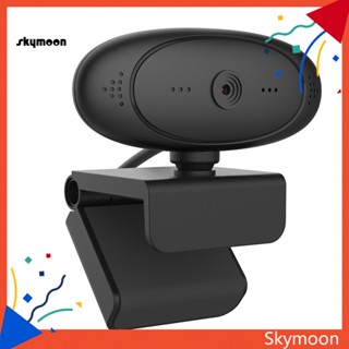 Skym* กล้องเว็บแคม 1080P USB หมุนได้ 360 องศา พร้อมไมโครโฟนในตัว สําหรับแล็ปท็อป พีซี