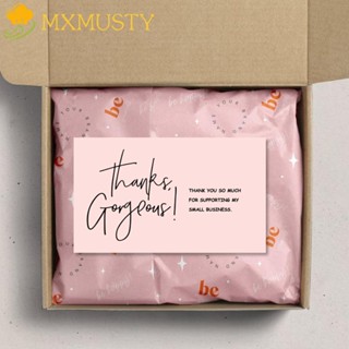 Mxmusty กระดาษการ์ดอวยพร ลาย Thank You แฮนด์เมด สําหรับตกแต่ง