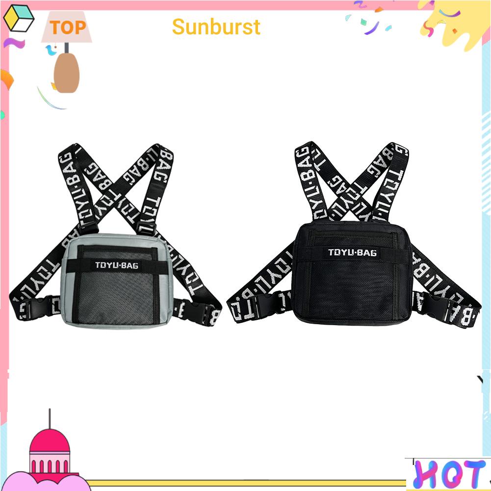 [Sunburst11.th] กระเป๋าคาดอก คาดเอว สไตล์ฮิปฮอป สตรีท แฟชั่น สําหรับผู้หญิง และผู้ชาย