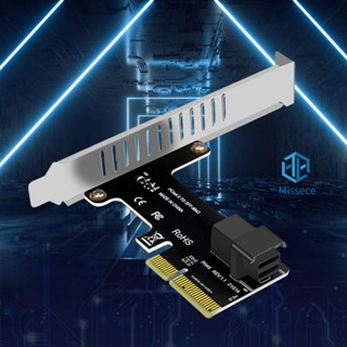 อะแดปเตอร์แปลงฮาร์ดดิสก์ PCI E เป็น SFF-8643 PCIE X4 เป็น SFF8643 PCI-EX4 X8 X16 PCIE เป็น U2 [Missece.th]