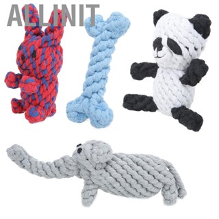 Allinit Cotton Rope Toy  Pet Molar Blue  for  Biting Chewing