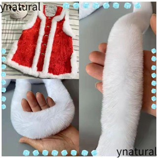 Ynatural ริบบิ้นขนฟู ผ้าพันคอ ริบบิ้นตัดแต่ง 100 ซม.