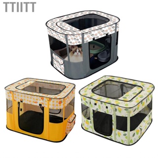 Ttiitt Foldable  House  Grid Cloth View Window Breathable Kitten Delivery Room Oxford Removable Skylight for Travel