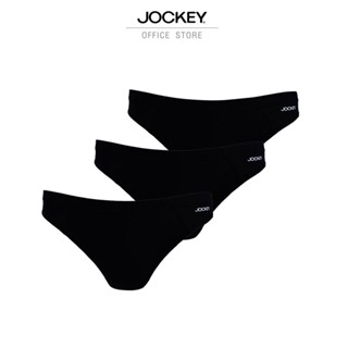 JOCKEY UNDERWEAR กางเกงในชาย ELANCE BIKINI X3 รุ่น KU 6099 BIKINI สีดำ กางเกงใน กกน ชุดชั้นในชาย (แพ็ค 3 ชิ้น)