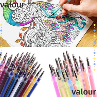 Valour ไส้ปากกากลิตเตอร์ สีน้ํา สําหรับวาดภาพระบายสี DIY 24 36 48 ชิ้น