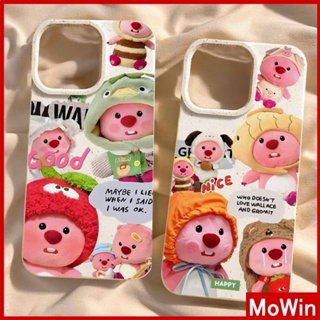 Mowin - เข้ากันได้สำหรับ เคสไอโฟน เคสไอโฟน11 เคส iphone 11 กรณีเป็นมิตรกับสิ่งแวดล้อมสีขาวกรณีนุ่มปกป้องกล้องกันกระแทกน่ารัก Bee Snapper Beaver เข้ากันได้กับ iPhone 14 13 PRO MAX 12 11 XR XS 7 8 PLUS