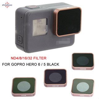 Vip ฟิลเตอร์เลนส์กล้อง สีดํา แบบเปลี่ยน สําหรับ Gopro Hero 5 6 ND4 ND8 ND16 ND32