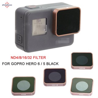 Vip ฟิลเตอร์เลนส์กล้อง สีดํา แบบเปลี่ยน สําหรับ Gopro Hero 5 6 ND4 ND8 ND16 ND32