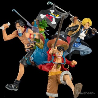 โมเดลฟิกเกอร์ One Piece Running Three Brothers Figure Ace Luffy Sabo Running Series คุณภาพสูง สําหรับตกแต่ง ของขวัญ SB5458