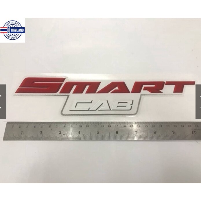 สติ๊กเกอร์แดั้งเดิม ติดท้ายรถ TOYOTA คำว่า SMART CAB sticker ติดรถ แต่งรถ โตโยต้า สมาร์ท แค๊ป สำหรั 