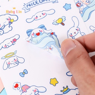 SANRIO สติกเกอร์ ลายการ์ตูน Cinnamoroll Kulomi My Melody น่ารัก ไร้รอยต่อ กันน้ํา สําหรับติดตกแต่งถ้วยน้ํา 10 ชิ้น