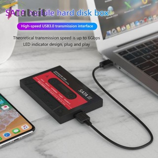 Tcuteit กล่องฮาร์ดไดรฟ์ภายนอก HDD SATA USB3.0 6Gbps 6TB 2.5 นิ้ว