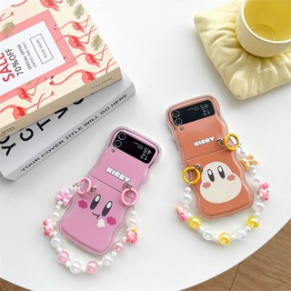 เคสโทรศัพท์มือถือ TPU แบบใส ลายคลื่นด้านข้าง สําหรับ Samsung Galaxy Z Flip 5 4 3 5G