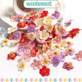 Wisdomest ดอกซากุระประดิษฐ์ ขนาดเล็ก สําหรับตกแต่งบ้าน DIY 50 ชิ้น