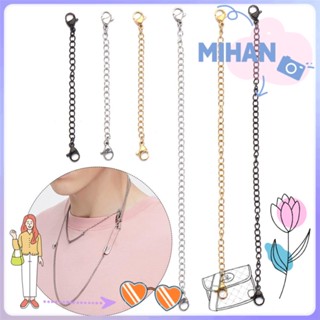 Mh อุปกรณ์ต่อขยายโซ่ 6 นิ้ว 3 นิ้ว สีทอง สีเงิน สีดํา DIY