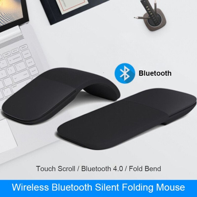 Bluetooth Mouse Arc Touch สําหรับ Microsoft Surface พับตามหลักสรีรศาสตร์ปิดเสียง BT 4.0 Mice/Mause เมาส์ไร้สาย