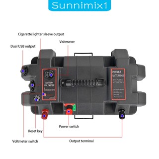 [Sunnimix1] กล่องแบตเตอรี่ RV แบบพกพา สําหรับเรือ SUV กลางแจ้ง