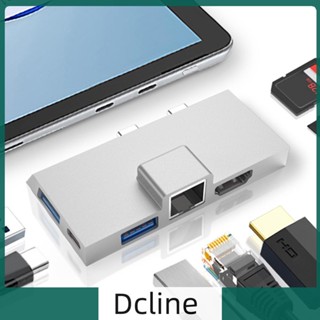 [Dcline.th] อะแดปเตอร์ฮับ USB ความเร็วสูง สําหรับ Surface Pro 8 9 X