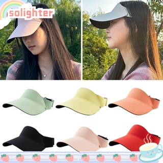 SOLIGHTER หมวกกันแดด ป้องกันรังสียูวี ระบายอากาศได้ดี พับเก็บได้ เหมาะกับเดินชายหาดกลางแจ้ง